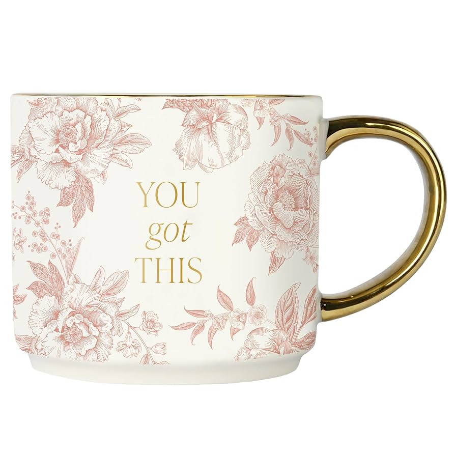 Sweet Water Decor You Got This Gold Handle Coffee Mugs - 17oz Cute Coffee Mugs for Hot & Cold Dri... | Amazon (US)