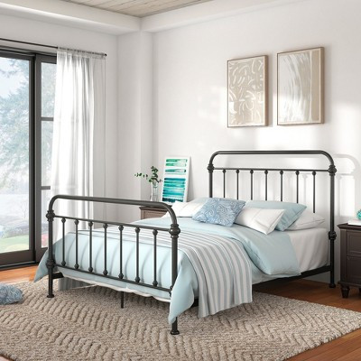 Tilden Graceful Victorian Iron Metal Queen Bed - Antique Bronze - iNSPIRE Q | Target