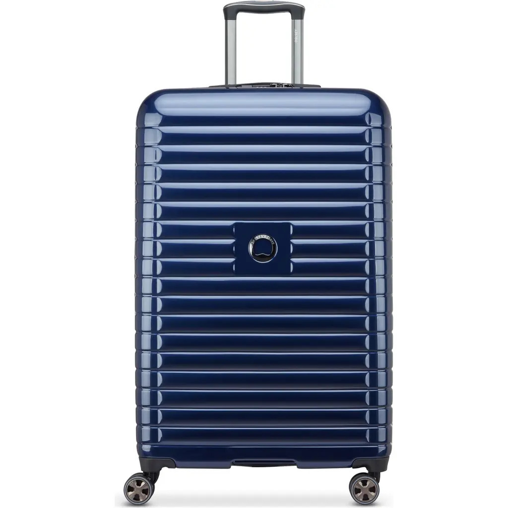 Delsey Paris Cruise 3.0 Hardside Expandable 28" Large Checked Spinner Luggage in Deep Sea Navy at Nordstrom | Nordstrom