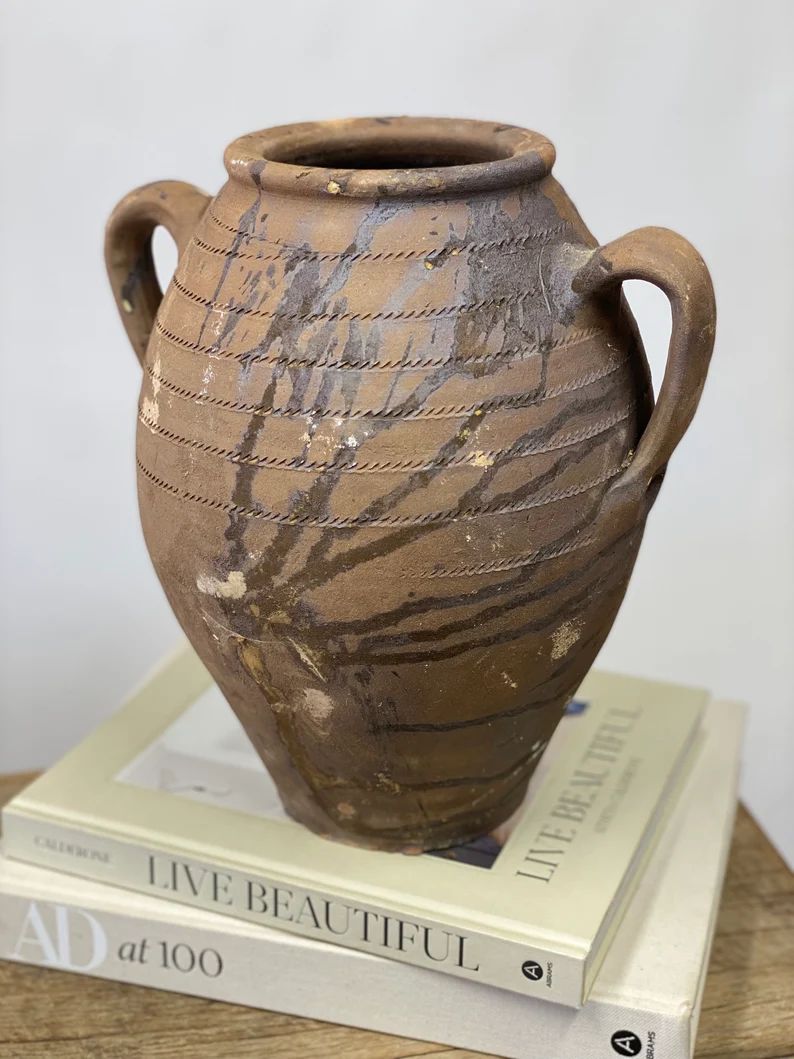 12 Inch Turkish Vase/olive Jar/urn/pot. - Etsy | Etsy (US)