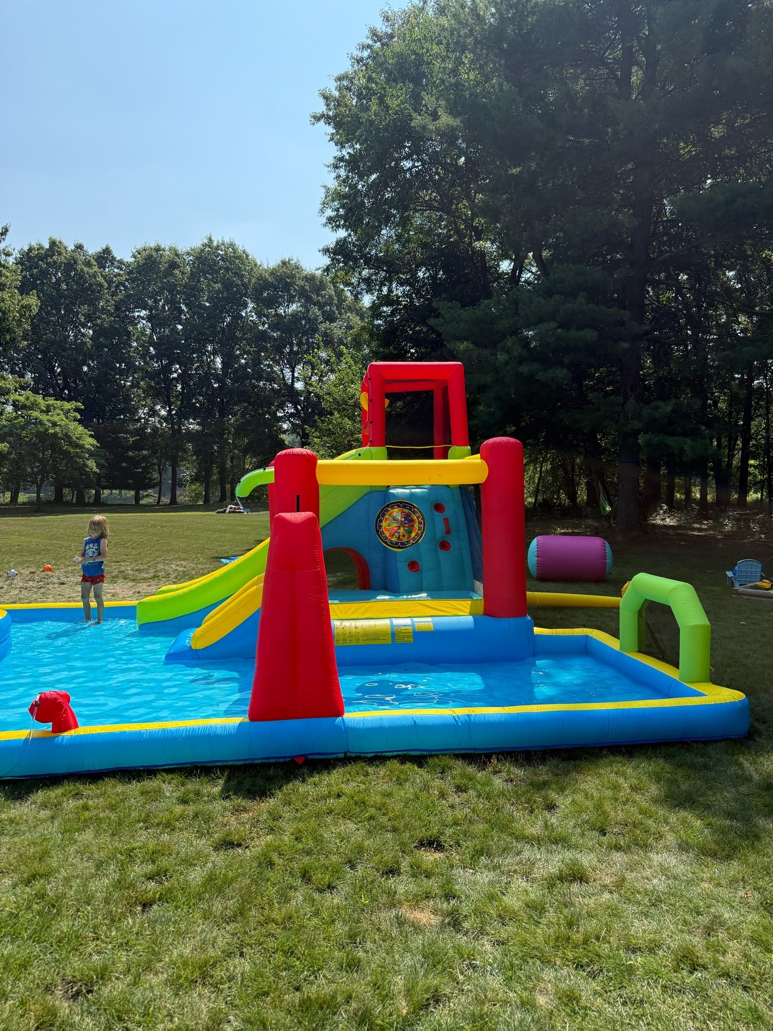 Summer Survival Mode: Activated ☀️💦
This inflatable water park has already paid for itself in entertained kids 😂 Double slides, bounce area, splash pool, and easy setup = the backyard becoming the place to be this summer. Linked in my LTK.

summer toys, backyard water park, inflatable water slide, outdoor toys for kids, Walmart finds, summer mom finds, boy mom summer, backyard fun, bounce house water slide, family summer ideas

#LTKSeasonal #LTKHome #LTKKids