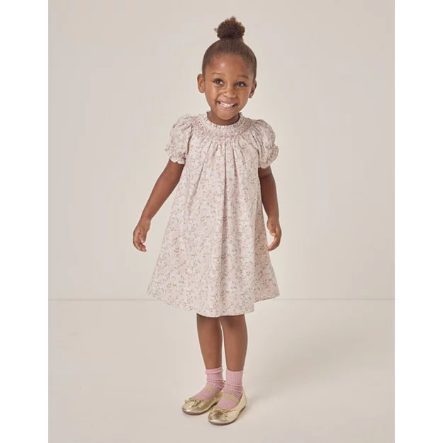 Organic Cotton Petunia Hand Smocked Dress (18mths–6yrs) | The White Company UK & ROW