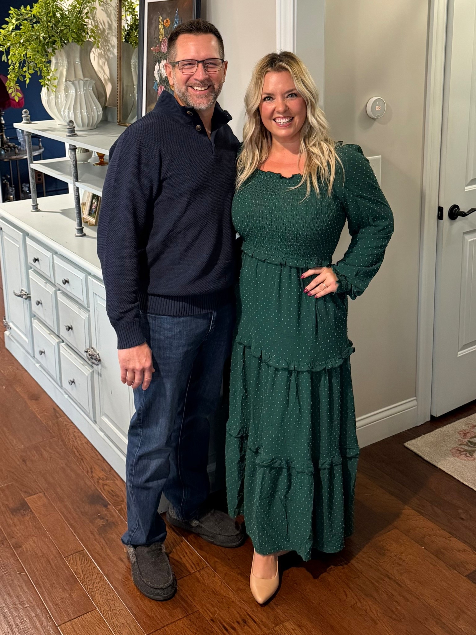 Can you believe both of our outfits are from Walmart AND are on sale!! This gorgeous maxi dress as embroidered Swiss dot details and Kevin’s “sweater” is super light weight waffle knit. My dress is true to size, I’m wearing my usual lg & I am 5’2” so it’s petite friendly! I also linked a few of Kevin’s other favs from the George Walmart brand line on sale! 

#LTKSaleAlert #LTKPetite #LTKMidsize