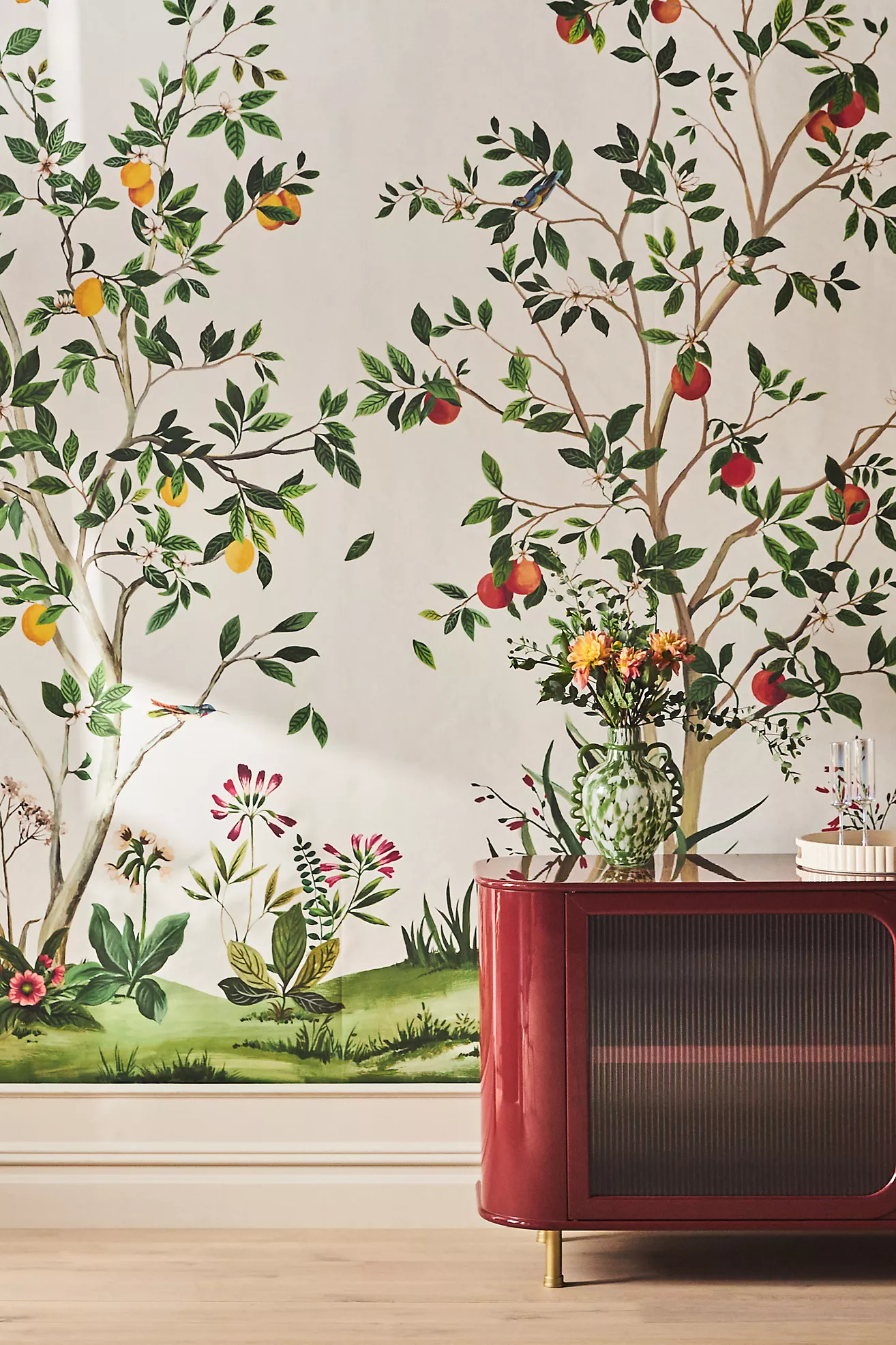 Citrus Grove Chinoiserie Wall Mural | Anthropologie (US)
