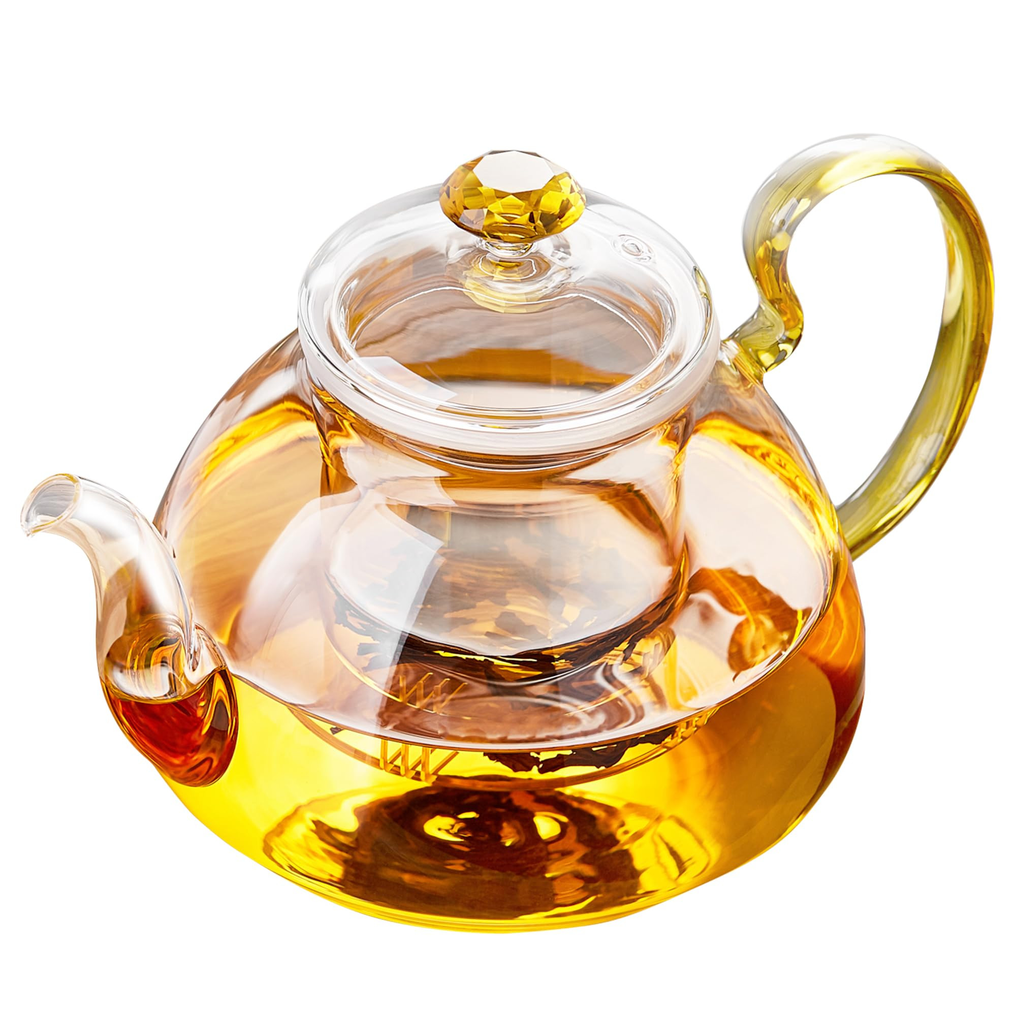 Large Capacity Glass Teapot with Removable Infuser, Stovetop Safe, Thickened Heat-Resistant Boros... | Amazon (US)