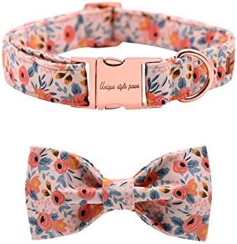 Unique Style Paws Dog Collar Bow tie Collar Adjustable Collars for Dogs and Cats Small Medium Lar... | Amazon (US)