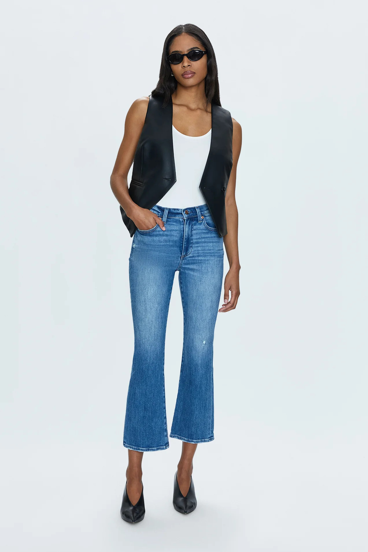 Lennon High Rise Crop Boot Jean - Fling Vintage | Pistola Denim