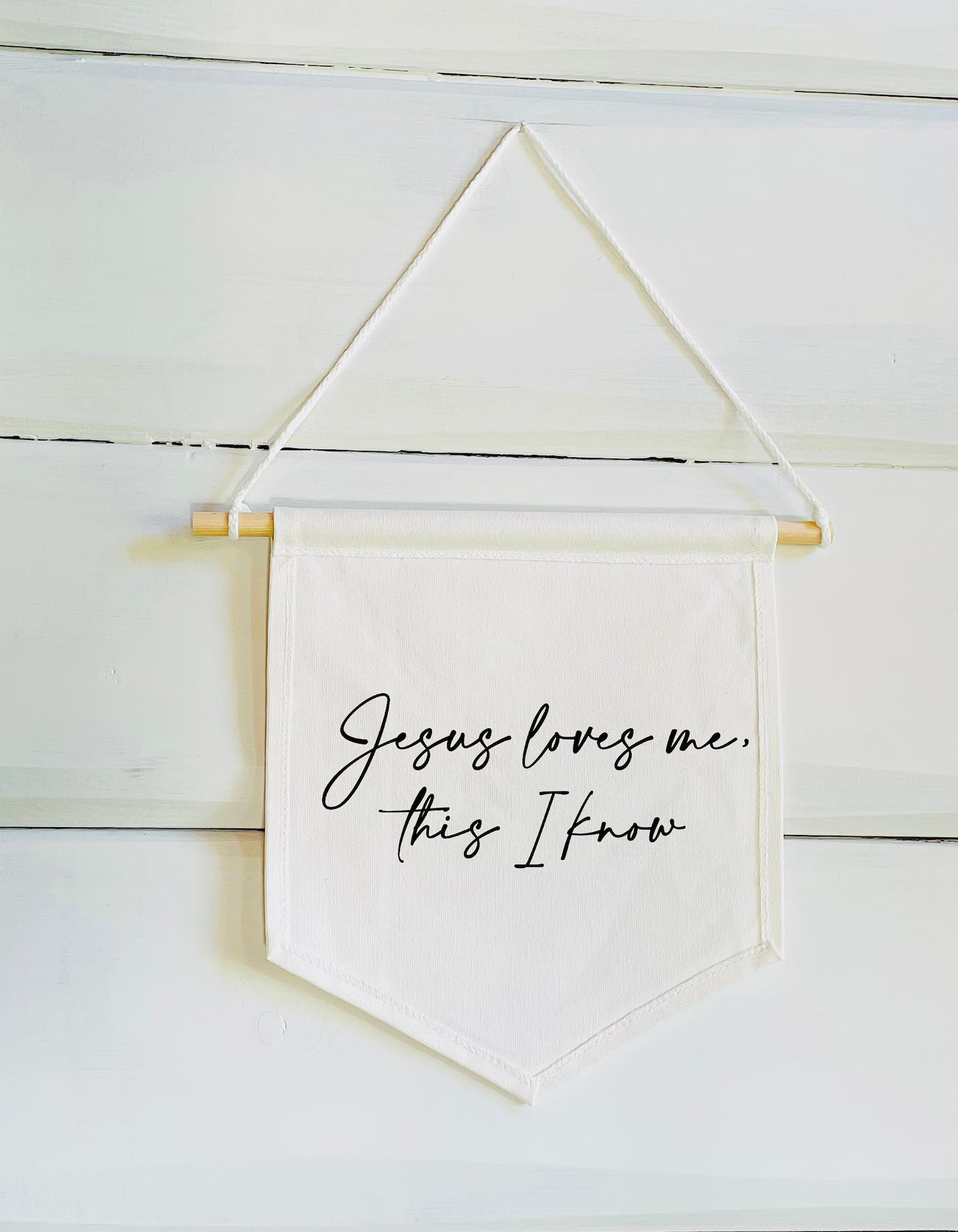 Jesus Loves Me This I Know Banner - Nursery Decor Wall - Above the Crib Nursery - Nursery Faith D... | Etsy (US)