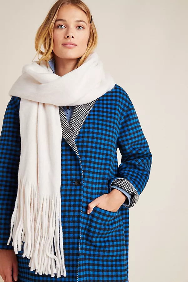 Mimi Fringed Wrap Scarf | Anthropologie (US)