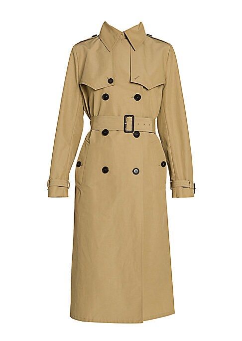 Prada Women's Tech Trench Coat - Khaki - Size 44 (8) | Saks Fifth Avenue