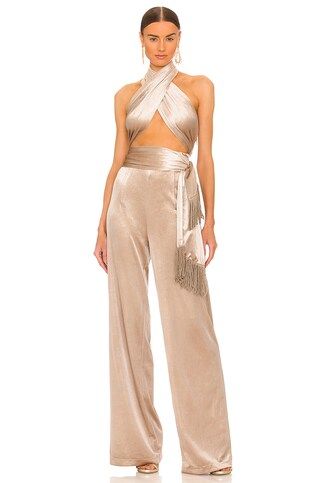 Bronx and Banco Cleopatra Jumpsuit in Champagne from Revolve.com | Revolve Clothing (Global)