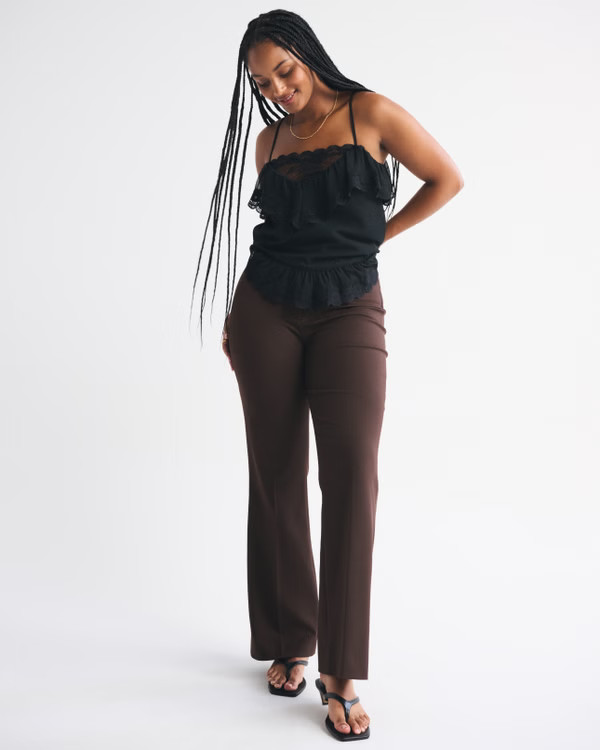 Women's Curve Love A&F Forme Bootcut Pant | Women's Bottoms | Abercrombie.com | Abercrombie & Fitch (US)