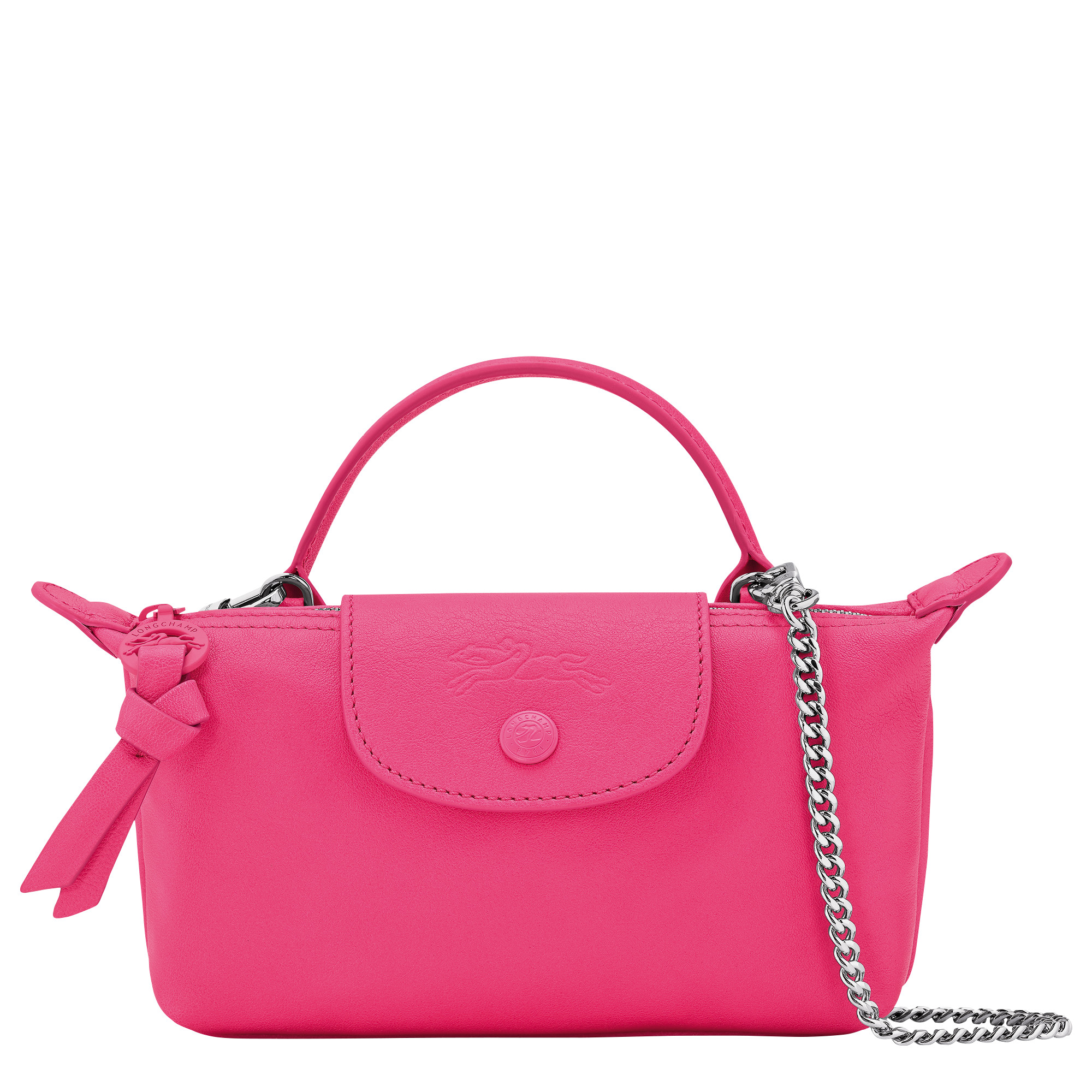 Le Pliage Xtra XS Pouch Pink - Leather | Longchamp US | Longchamp