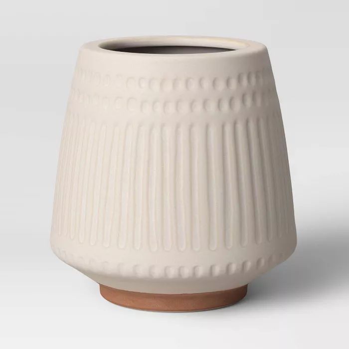 Textured Ceramic Planter White - Opalhouse™ | Target