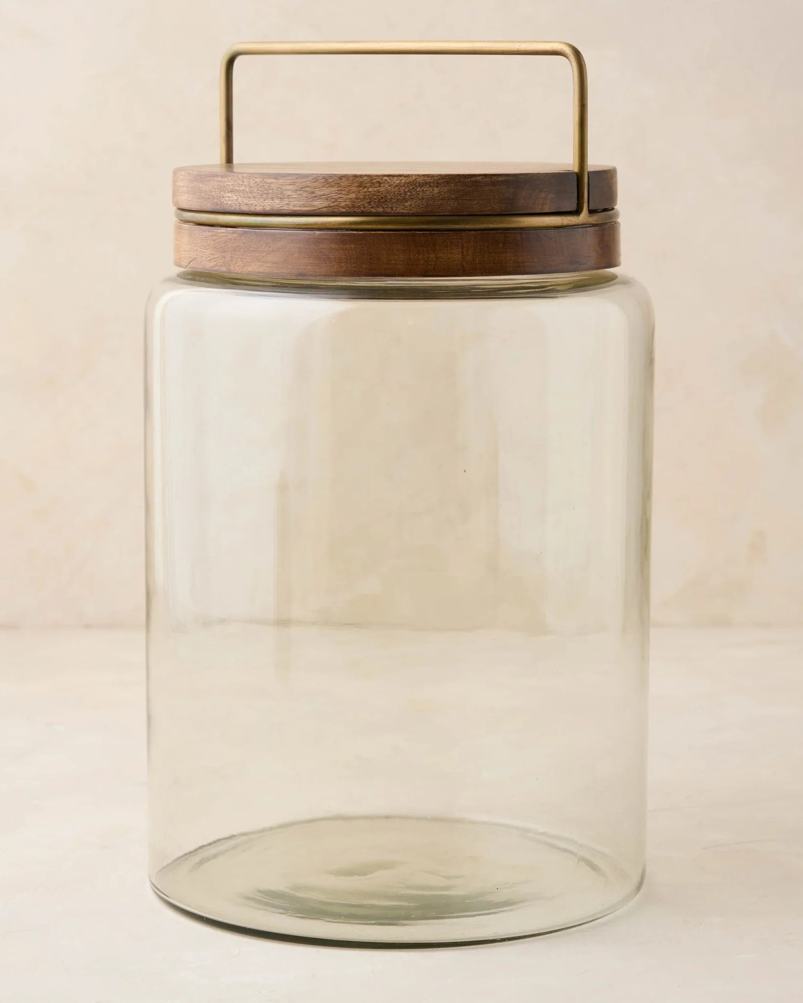 Wood with Antique Brass Canister | Magnolia
