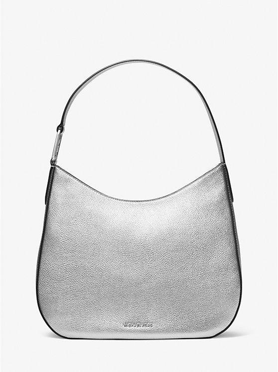 Kensington Large Metallic Leather Hobo Shoulder Bag | Michael Kors CA