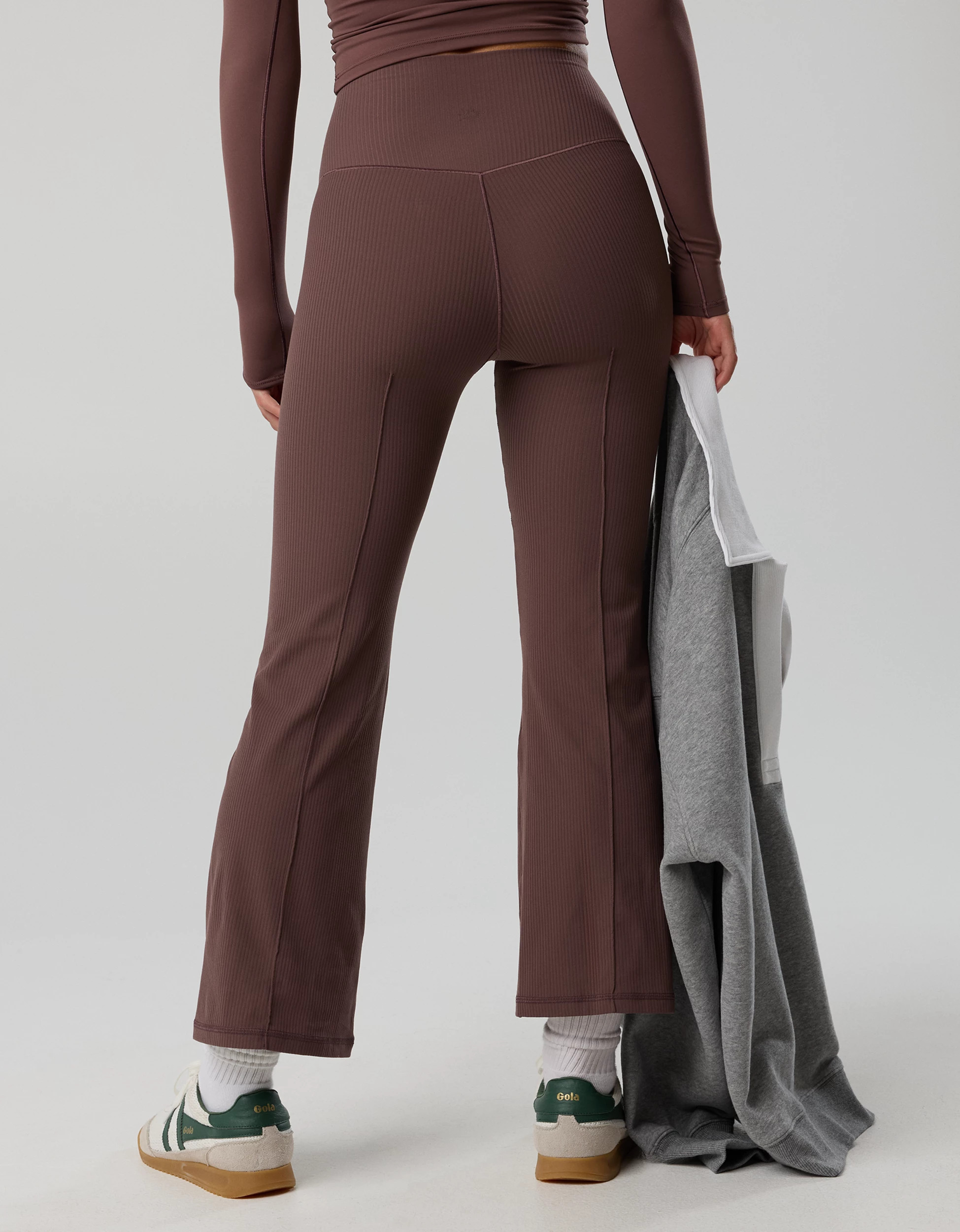 OFFLINE By Aerie Real Me XTRA Rib Cropped Kick Flare Legging | Aerie