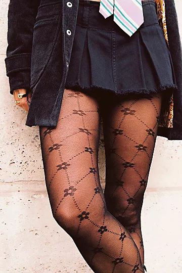 Daisy Logo Tights | Free People (Global - UK&FR Excluded)