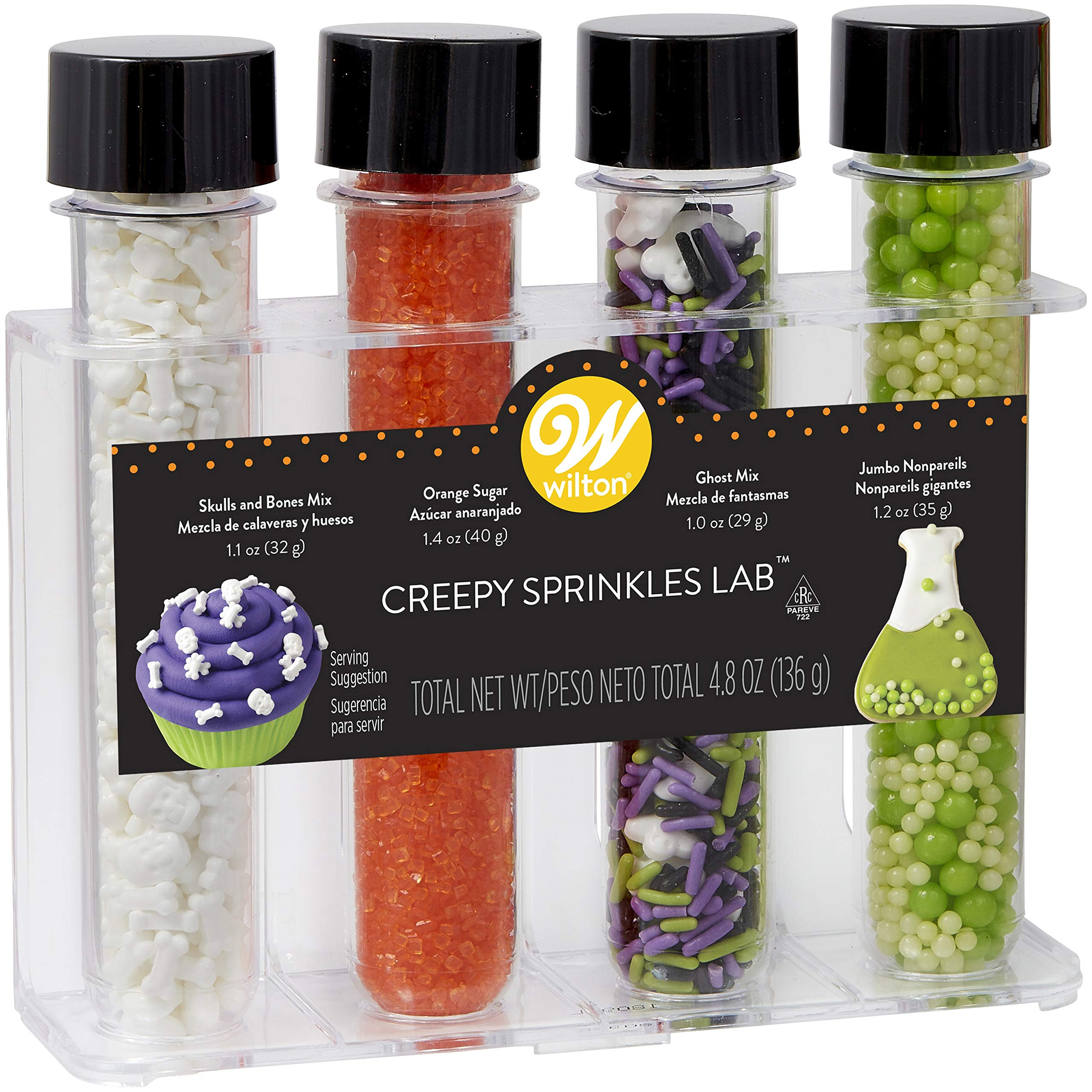 Wilton Sprinkles Test Tube Set 4/Pkg, Halloween | Amazon (US)