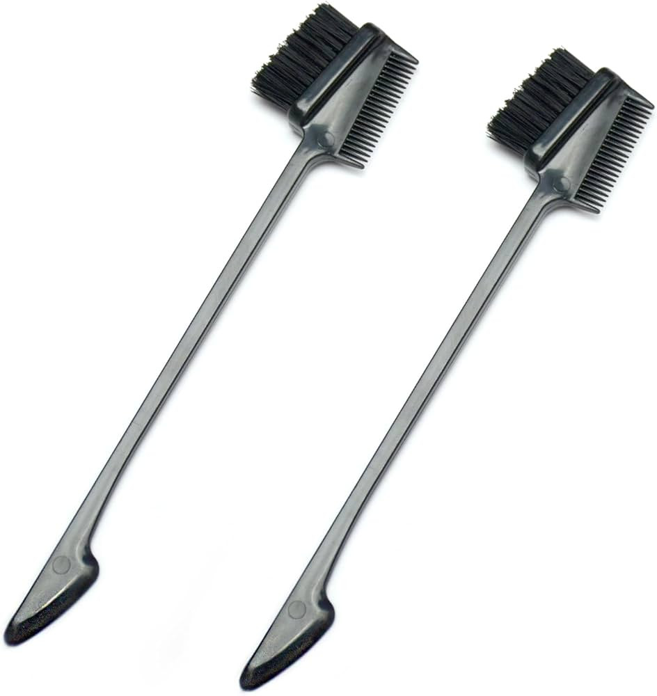 Luwigs Hair Brushes, Double Side Edge Control Hair Brush Set of 2 - 3-in-1 Comb Grooming Tool for... | Amazon (US)