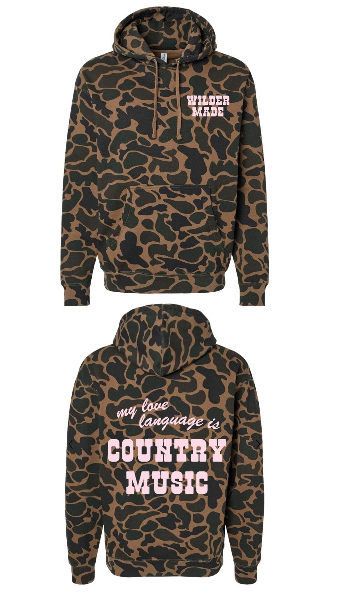 Country Music Duck Camo Hoodie - Etsy | Etsy (US)