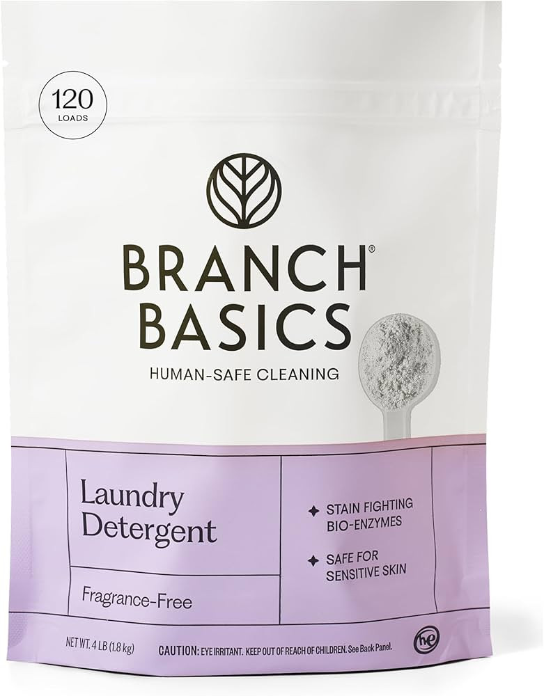 Branch Basics Laundry Detergent – 4lbs (120 loads) | Plant & Mineral-Based Formula | Lifts Stai... | Amazon (US)