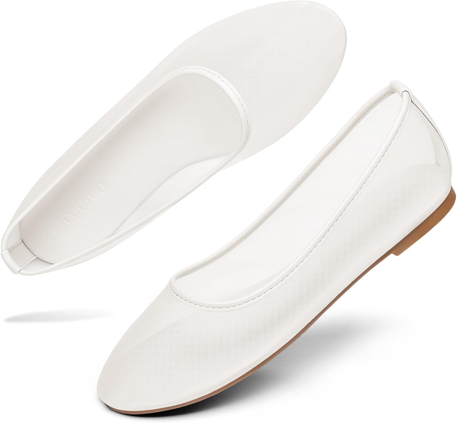 Coutgo Women's Mesh Ballet Flats | Amazon (US)