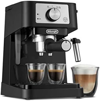 De'Longhi Stilosa Manual Espresso Machine, Latte & Cappuccino Maker, 15 Bar Pump Pressure + Milk ... | Amazon (US)