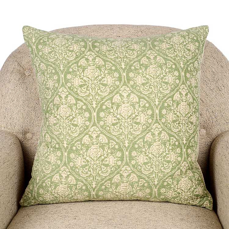 New! Mave Light Green Quilted Pillow | Kirklands