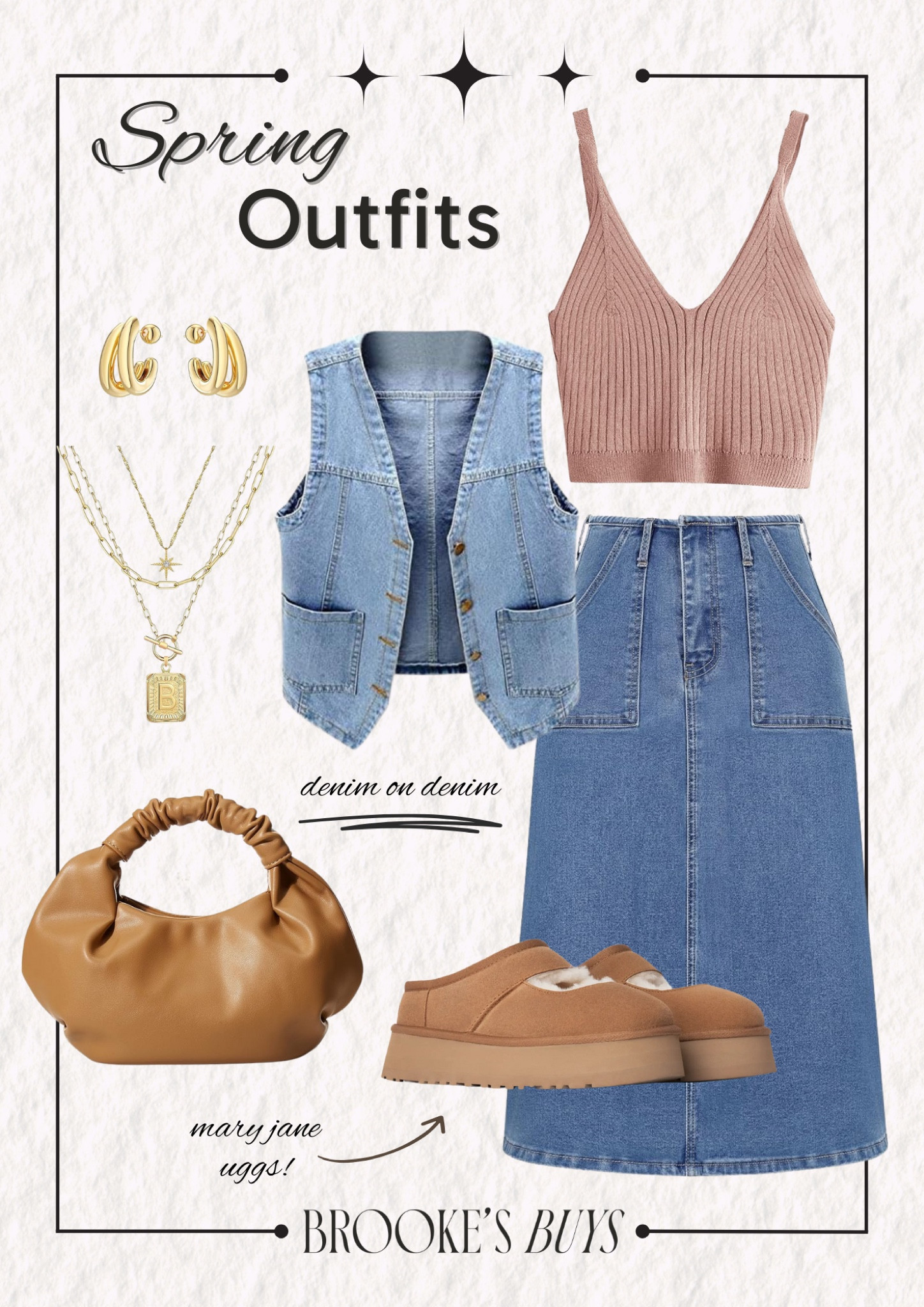 Cute spring outfit! Denim on denim and Mary Jane Uggs 😍

#LTKShoeCrush