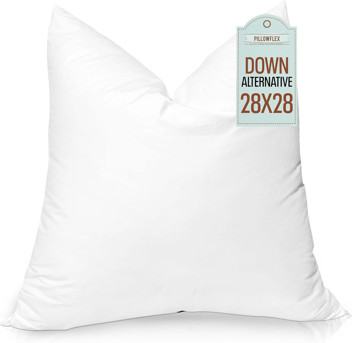 Pillowflex Synthetic Down Pillow Insert - 28x28 Down Alternative Pillow, Ultra Soft Body Pillow, ... | Amazon (US)