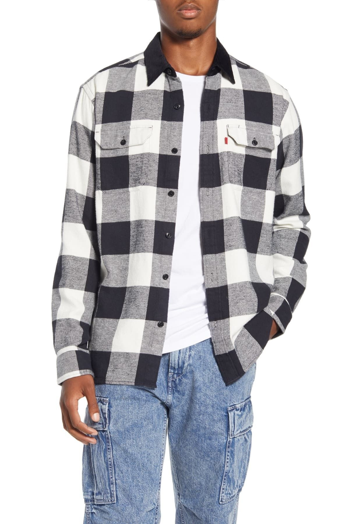 X Justin Timberlake Regular Fit Button-Up Plaid Flannel Worker Shirt | Nordstrom Rack