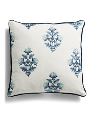 Made In Usa 22x22 Embroidered Florals Oversized Feather Filled Pillow | Throw Pillows | Marshalls | Marshalls