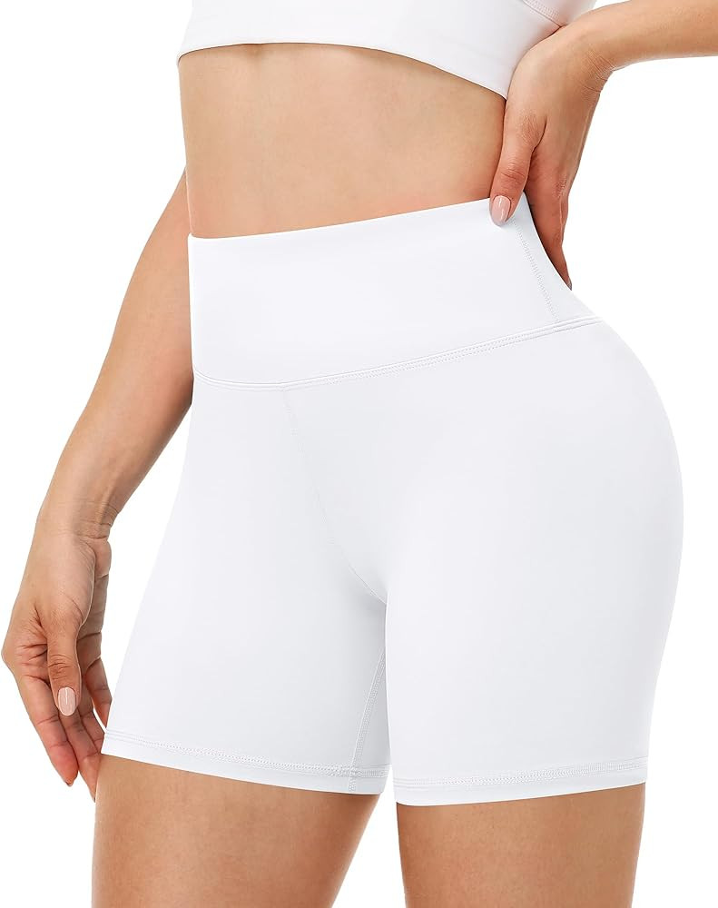 Runhit Women's Workout Biker Shorts - 3"/5"/8" High Waisted Tummy Control Spandex Booty Shorts fo... | Amazon (US)