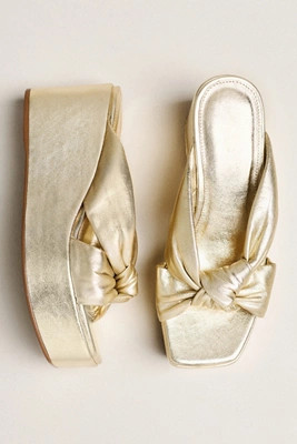 Maeve Knotted Platform Sandals | Anthropologie (US)
