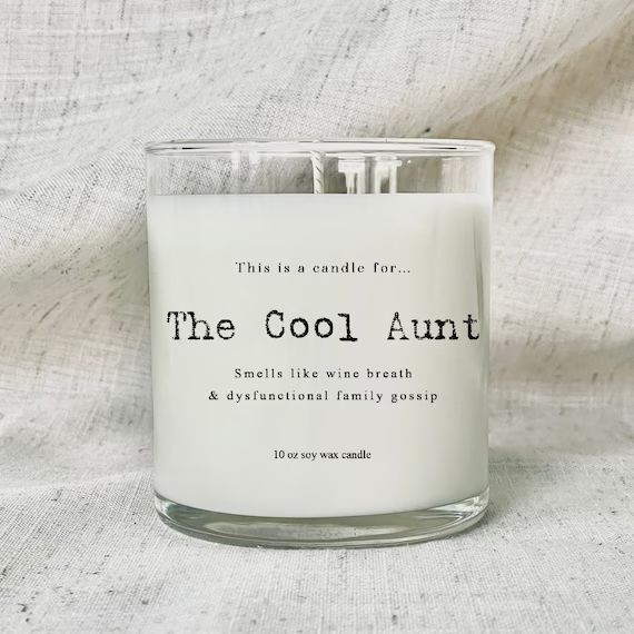 The Cool Aunt / Funny Candle / Home Decor / Candles With Humor - Etsy | Etsy (US)