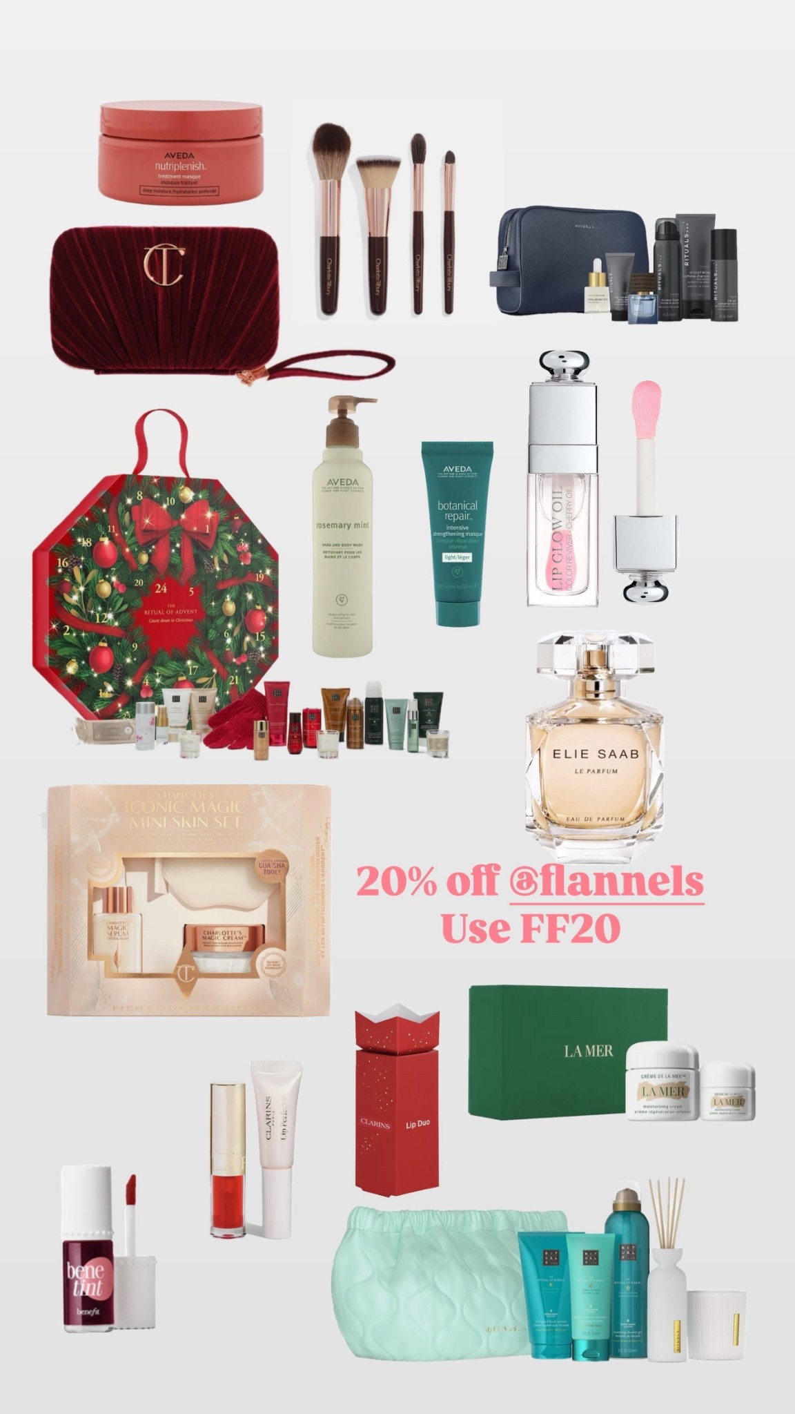 20% off beauty at Flannels 
Lots of great brands and gifting choices 

#LTKbeauty #LTKluxury #LTKsale