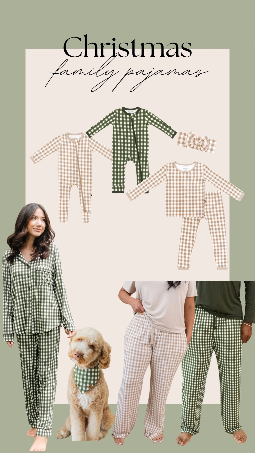 Matching Christmas PJs we went with this year! 