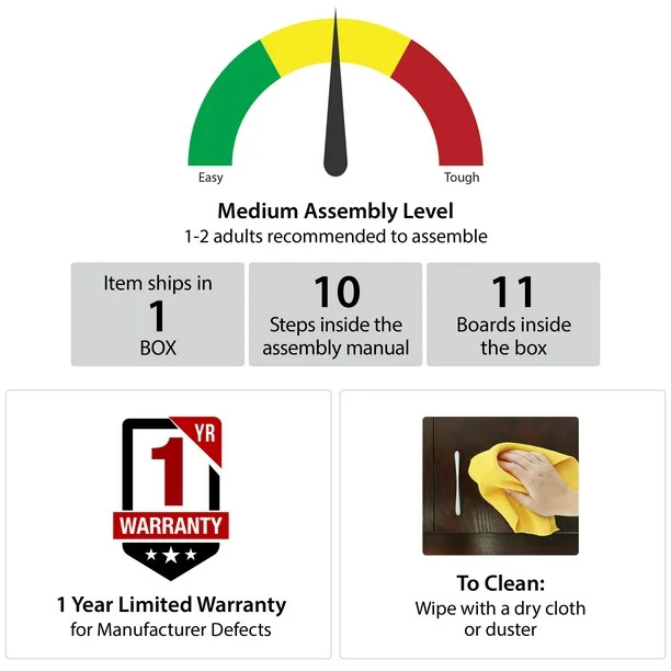 Mainstays Classic Nightstand with Drawer, Rustic Oak | Walmart (US)