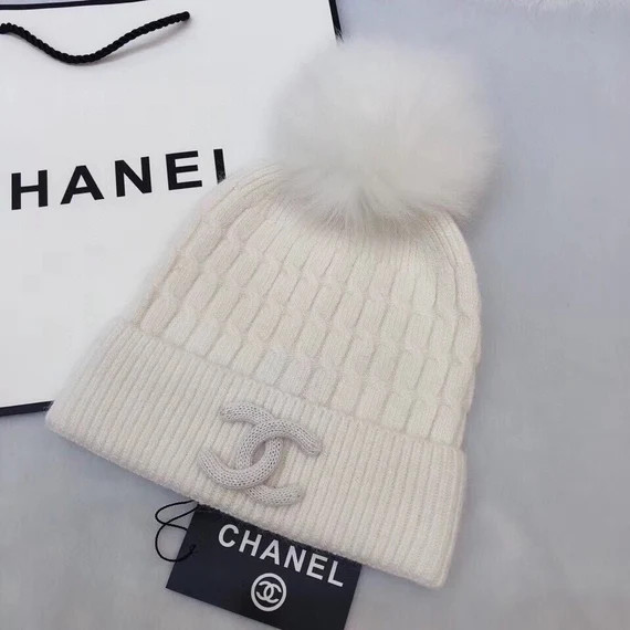 Luxury Designer Chanel Pom Pom Beanie | Etsy (US)