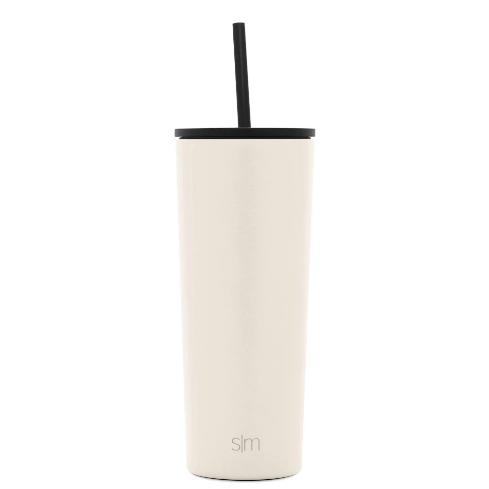 Simple Modern 24oz Insulated Stainless Steel Classic Tumbler with Straw - New Ivory | Target