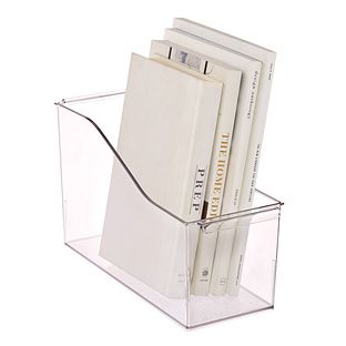 Clear Book Bin | The Container Store