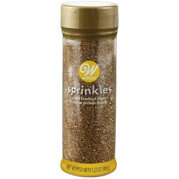 Wilton Gold Pearlized Sugar Sprinkles, 5.25 oz. - Walmart.com | Walmart (US)