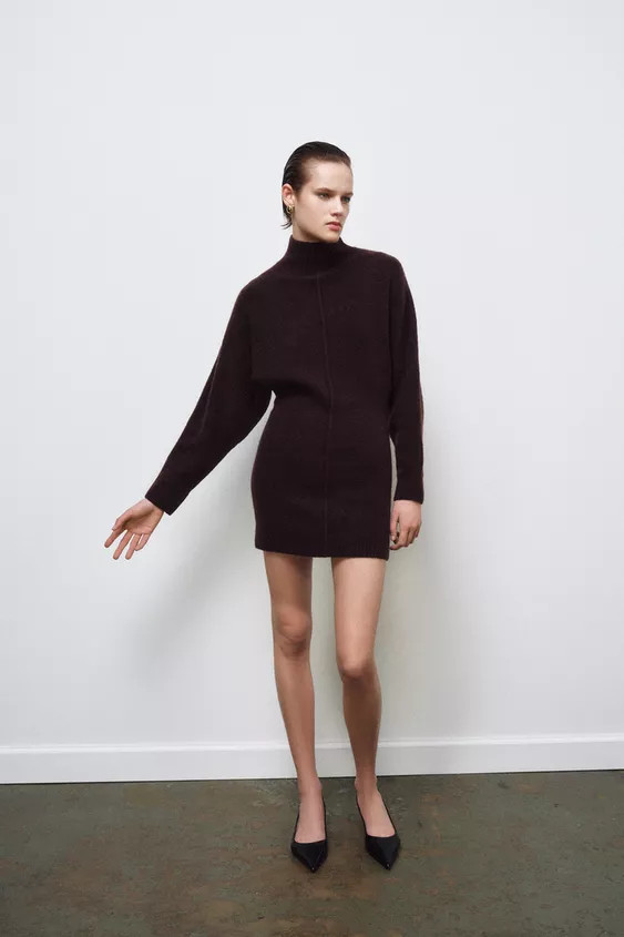 SOFT KNIT SHORT DRESS | Zara UK