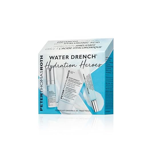 Peter Thomas Roth | Water Drench Hydration Heroes 3-Piece Kit | Hyaluronic Acid Skin Care Kit, Wa... | Amazon (US)