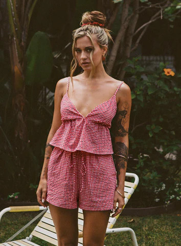 Lille Set Red Gingham | Princess Polly US