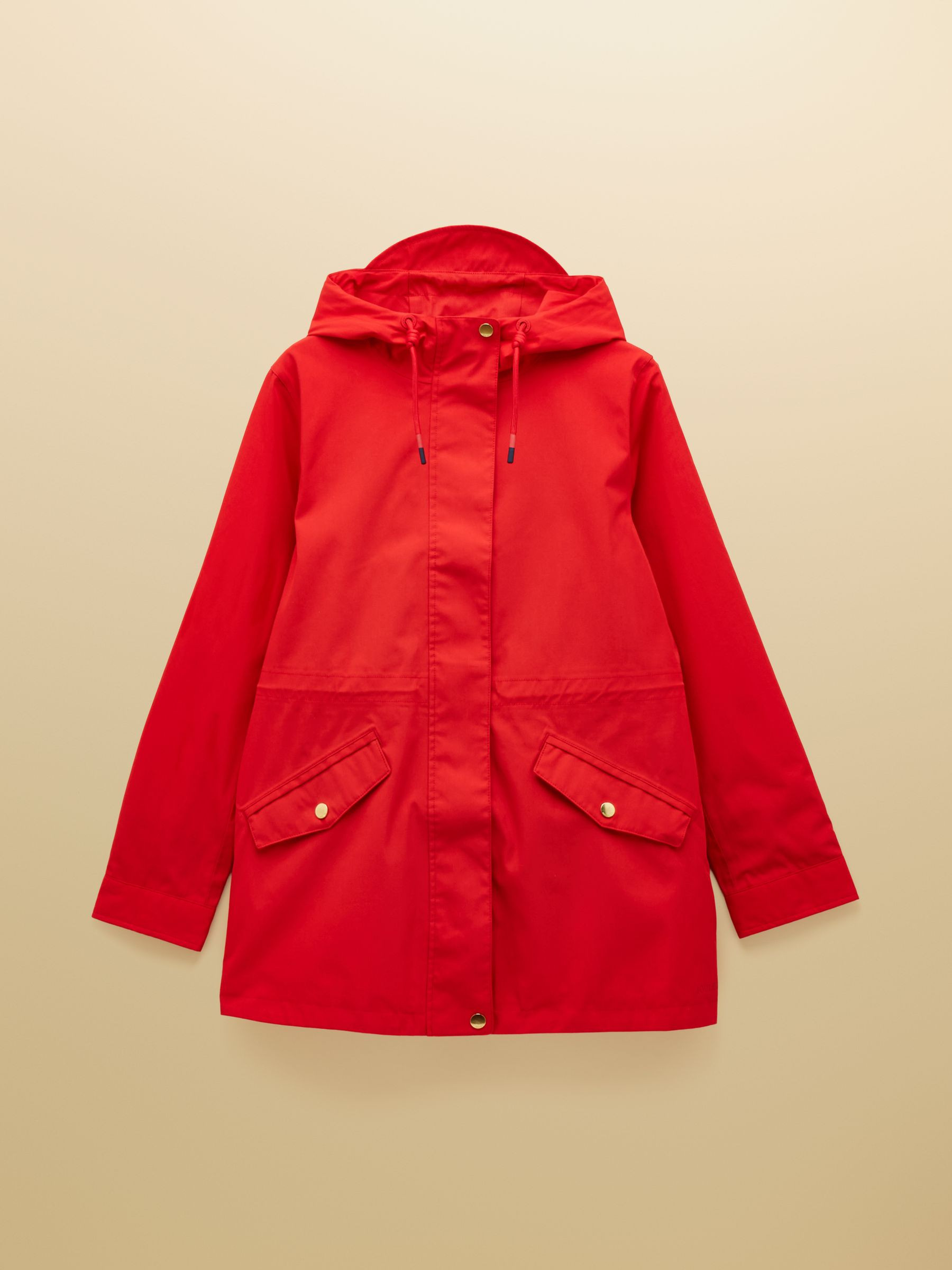 Portwell Red Hooded Waterproof Raincoat With Adjustable Waist | Joules | Joules