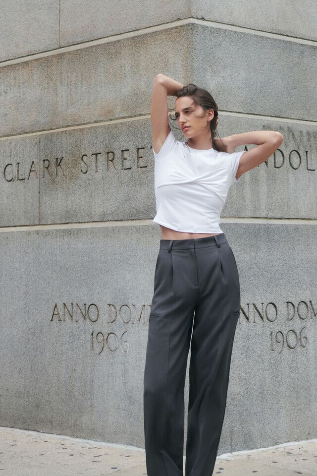 Short Sleeve Twist Tee | Dynamite Clothing