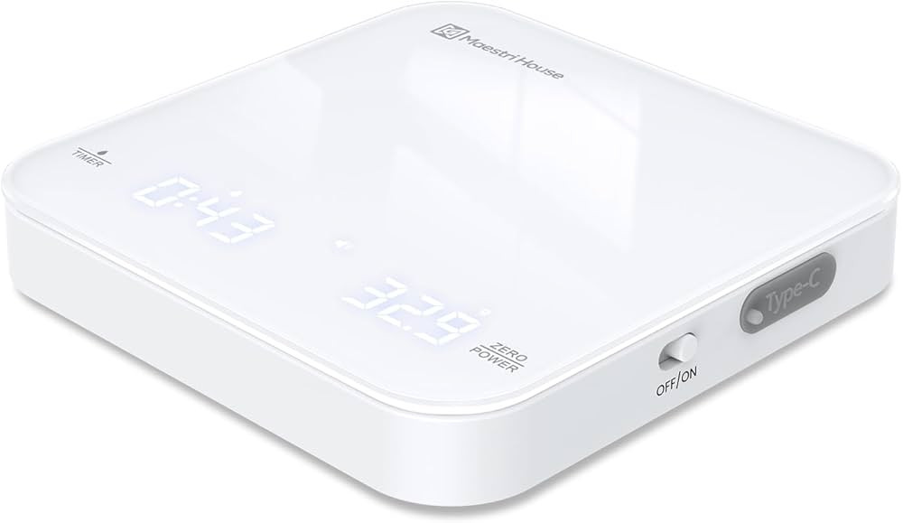 Maestri House Mini Coffee Scale with Timer, USB-C Rechargeable Espresso Scale, 2kg/0.1g Accurate ... | Amazon (US)