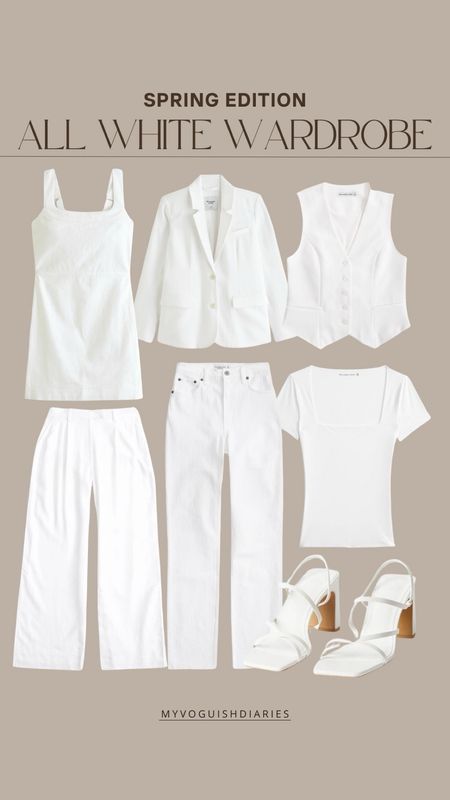 All White Waredrobe: Spring Edition🤍
spring basics, spring fashion, all white waredrobe, spring whites, white dresses, linen pants, white tops, spring neutrals 

#LTKfindsunder50 #LTKSeasonal #LTKstyletip